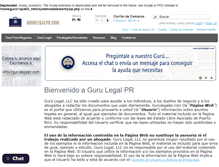 Tablet Screenshot of gurulegalpr.com